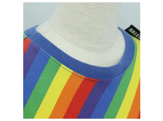 BALENCIAGA T-Shirt aus Baumwolle in Mehrfarben Auth LNZ729V - Ansicht 5
