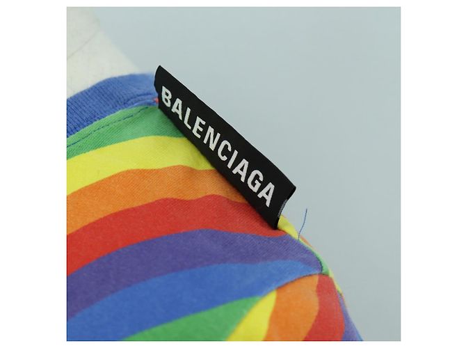 BALENCIAGA T-Shirt aus Baumwolle in Mehrfarben Auth LNZ729V - Ansicht 6
