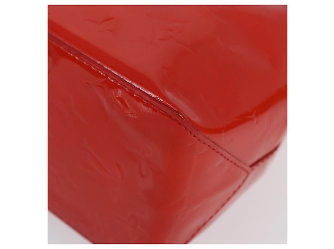 LOUIS VUITTON Monogram Vernis Reade PM Borsa a Mano Rossa M91088 Auth am11167A Rosso - vista 14