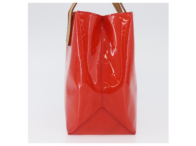 LOUIS VUITTON Monogram Vernis Reade PM Borsa a Mano Rossa M91088 Auth am11167A Rosso - vista 3