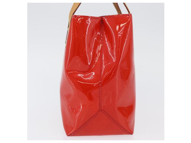 LOUIS VUITTON Monogram Vernis Reade PM Borsa a Mano Rossa M91088 Auth am11167A Rosso - vista 4