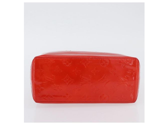 LOUIS VUITTON Monogram Vernis Reade PM Borsa a Mano Rossa M91088 Auth am11167A Rosso - vista 5