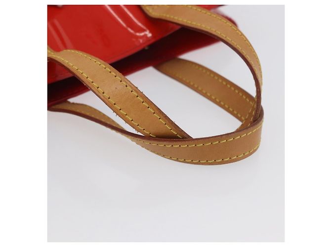 LOUIS VUITTON Monogram Vernis Reade PM Borsa a Mano Rossa M91088 Auth am11167A Rosso - vista 7