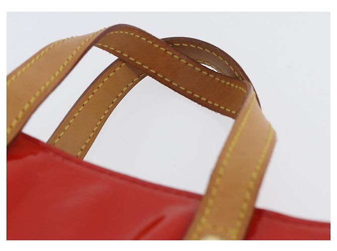LOUIS VUITTON Monogram Vernis Reade PM Borsa a Mano Rossa M91088 Auth am11167A Rosso - vista 8