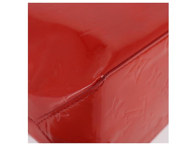 LOUIS VUITTON Monogram Vernis Reade PM Borsa a Mano Rossa M91088 Auth am11167A Rosso - vista 9