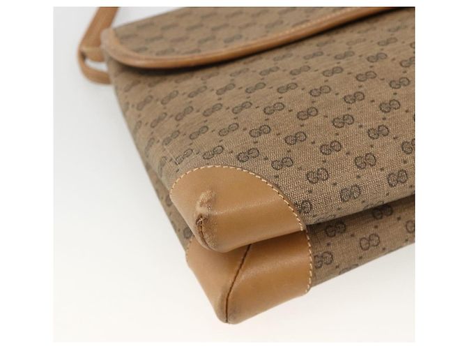 Gucci Borsa a Spalla Micro GG Supreme PVC Beige Oro 14 007 5548 Auth th6655 D'oro - vista 11