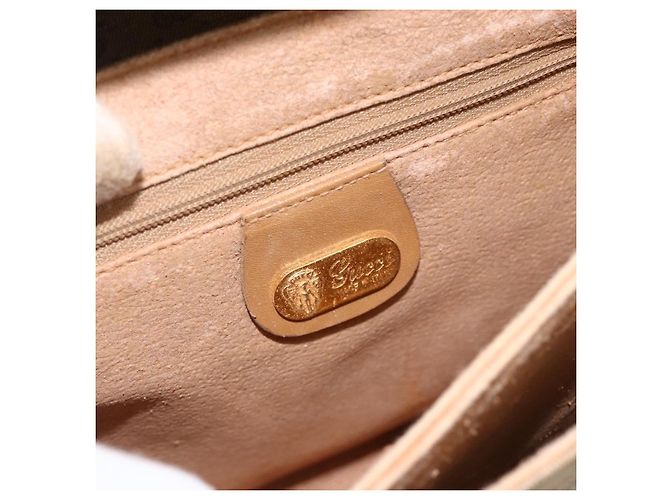 Gucci Borsa a Spalla Micro GG Supreme PVC Beige Oro 14 007 5548 Auth th6655 D'oro - vista 15