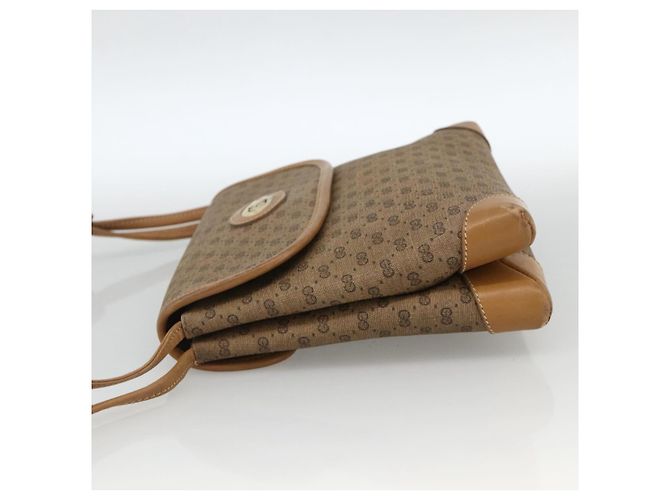 Gucci Borsa a Spalla Micro GG Supreme PVC Beige Oro 14 007 5548 Auth th6655 D'oro - vista 4