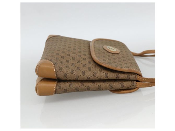 Gucci Borsa a Spalla Micro GG Supreme PVC Beige Oro 14 007 5548 Auth th6655 D'oro - vista 5