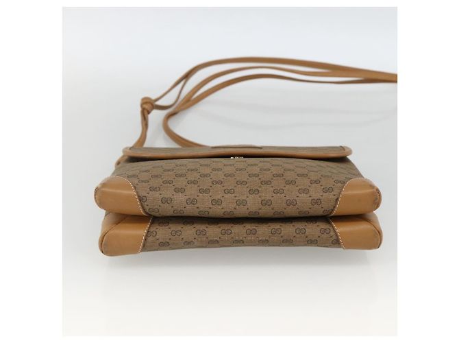 Gucci Borsa a Spalla Micro GG Supreme PVC Beige Oro 14 007 5548 Auth th6655 D'oro - vista 9
