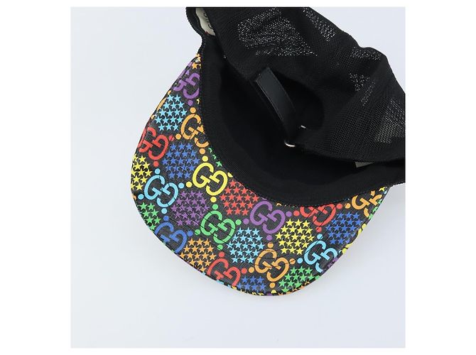 Cappello GUCCI GG Psichedelico PVC Multicolore 517074 Auth YKZ486A - vista 10