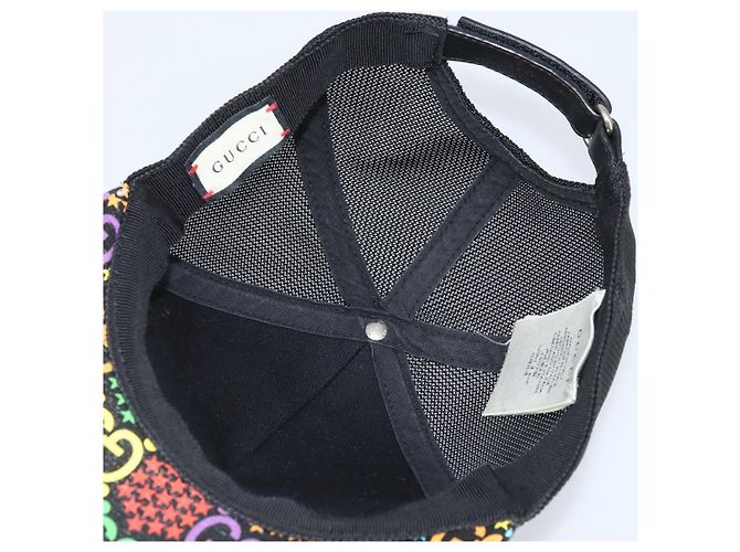 Cappello GUCCI GG Psichedelico PVC Multicolore 517074 Auth YKZ486A - vista 11