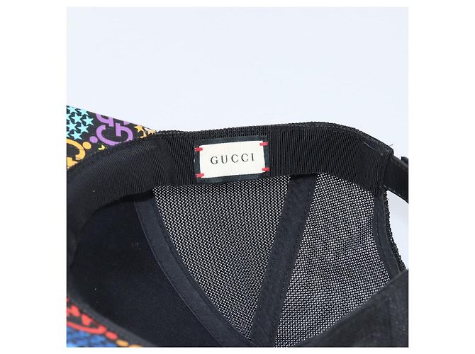 Cappello GUCCI GG Psichedelico PVC Multicolore 517074 Auth YKZ486A - vista 12