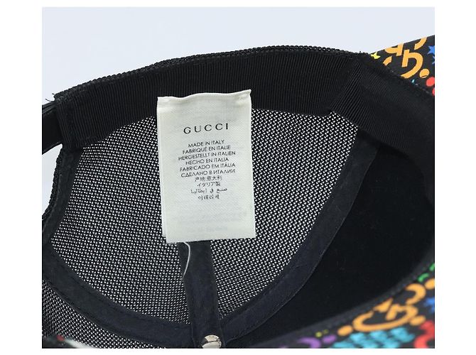 Cappello GUCCI GG Psichedelico PVC Multicolore 517074 Auth YKZ486A - vista 13