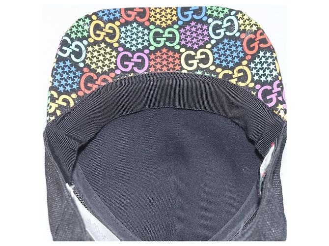 Cappello GUCCI GG Psichedelico PVC Multicolore 517074 Auth YKZ486A - vista 15