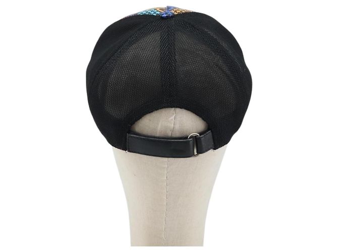 Cappello GUCCI GG Psichedelico PVC Multicolore 517074 Auth YKZ486A - vista 3