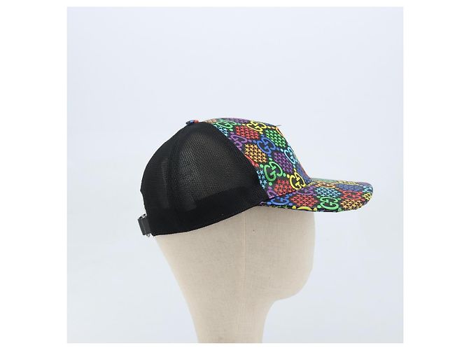 Cappello GUCCI GG Psichedelico PVC Multicolore 517074 Auth YKZ486A - vista 5