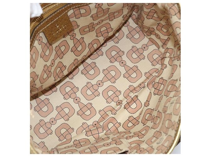 Bolso de Mano Gucci GG Canvas Sherry Line Beige Dorado 139261 Auth BA11705 - vista 16