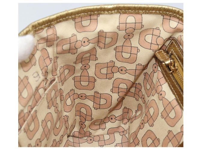 Bolso de Mano Gucci GG Canvas Sherry Line Beige Dorado 139261 Auth BA11705 - vista 18