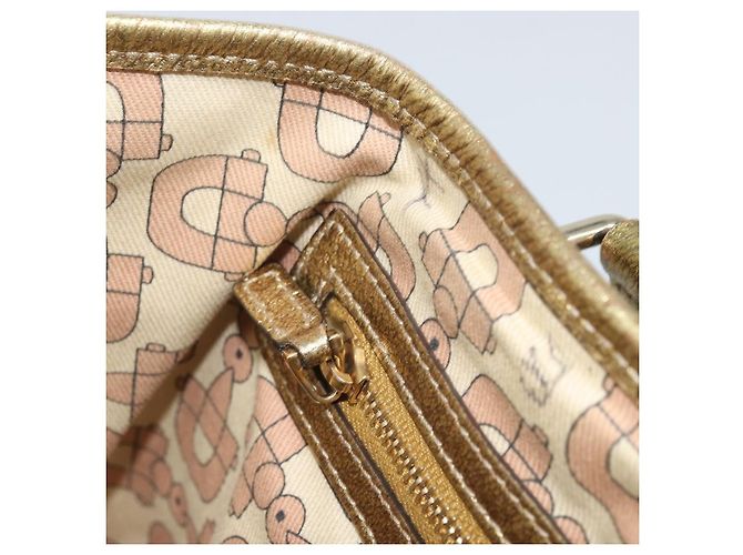 Bolso de Mano Gucci GG Canvas Sherry Line Beige Dorado 139261 Auth BA11705 - vista 19
