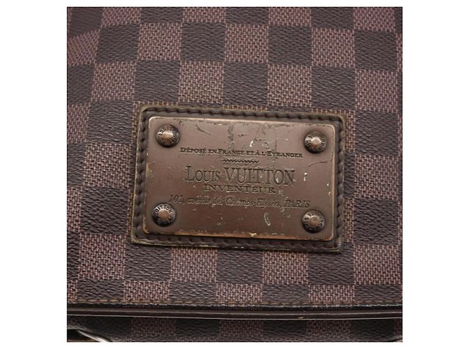 LOUIS VUITTON Borsa a Spalla Brooklyn PM Damier Ebene N51210 LV Auth gh1904 - vista 10