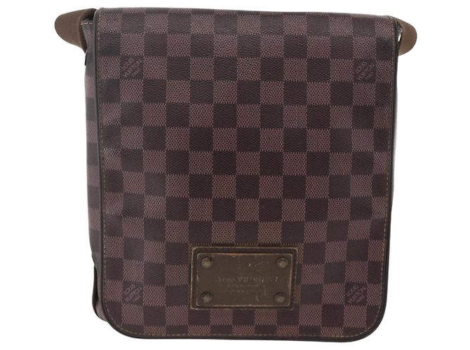LOUIS VUITTON Borsa a Spalla Brooklyn PM Damier Ebene N51210 LV Auth gh1904 - vista 13