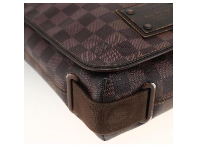 LOUIS VUITTON Borsa a Spalla Brooklyn PM Damier Ebene N51210 LV Auth gh1904 - vista 14