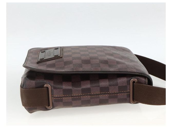 LOUIS VUITTON Borsa a Spalla Brooklyn PM Damier Ebene N51210 LV Auth gh1904 - vista 4
