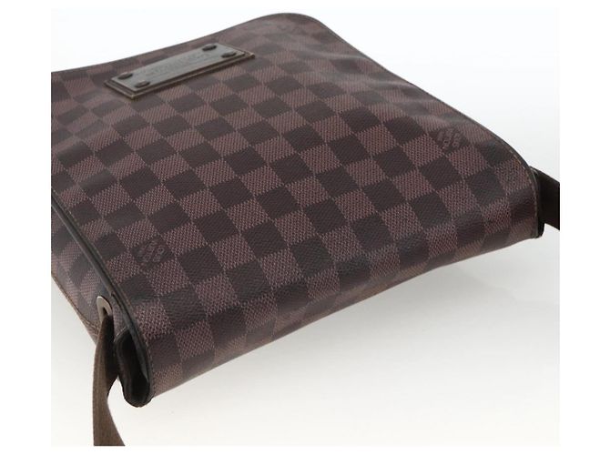 LOUIS VUITTON Borsa a Spalla Brooklyn PM Damier Ebene N51210 LV Auth gh1904 - vista 6