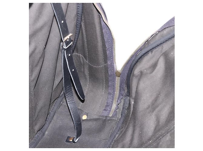 Borsa da viaggio GUCCI GG Canvas Web Sherry Line Nera Oro Auth ARZ288 Nero D'oro - vista 17