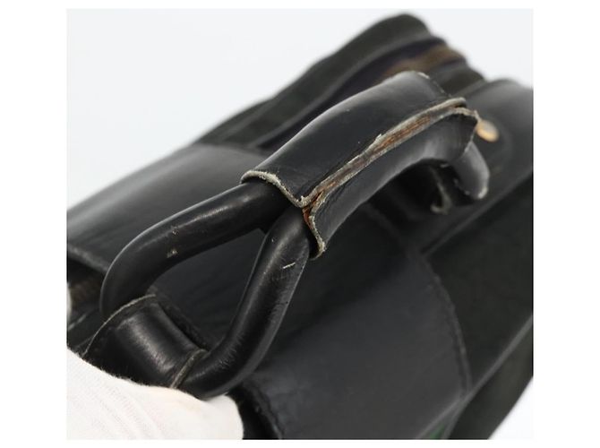 Borsa da viaggio GUCCI GG Canvas Web Sherry Line Nera Oro Auth ARZ288 Nero D'oro - vista 7