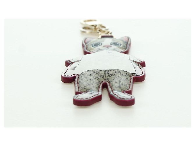 GUCCI GG Supreme Boris Yuko Higuchi Charm PVC Beige Auth LNZ613SM - vista 15