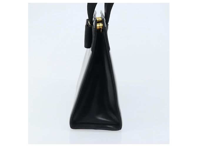 Borsa a mano Vala in pelle nera e oro di Salvatore Ferragamo Auth gh1876 Nero D'oro - vista 5