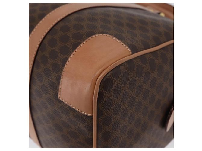 Céline Borsa a mano in tela Macadam CELINE in pelle PVC marrone oro Auth YKZ161A D'oro - vista 11