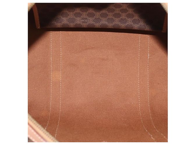 Céline Borsa a mano in tela Macadam CELINE in pelle PVC marrone oro Auth YKZ161A D'oro - vista 17