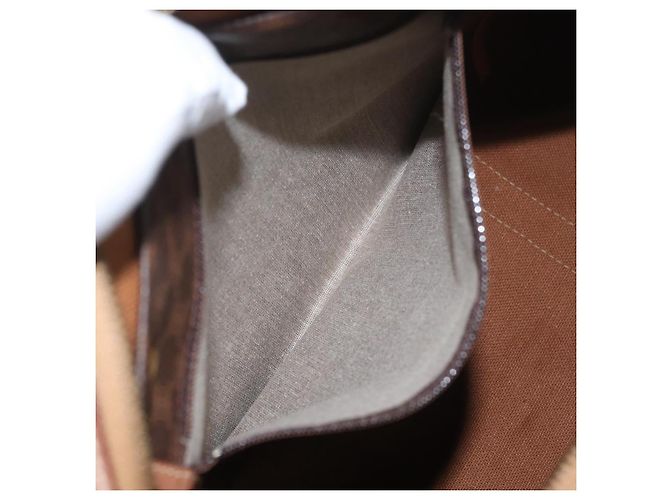 Céline Borsa a mano in tela Macadam CELINE in pelle PVC marrone oro Auth YKZ161A D'oro - vista 21