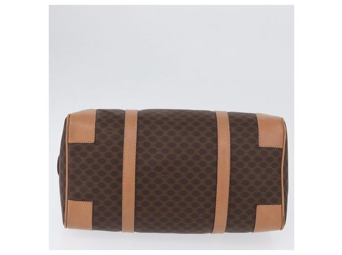 Céline Borsa a mano in tela Macadam CELINE in pelle PVC marrone oro Auth YKZ161A D'oro - vista 9
