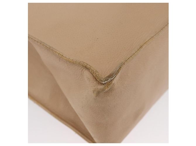 Borsa Tote CHANEL in Pelle Caviar Beige Oro CC Auth BA11375A D'oro - vista 10