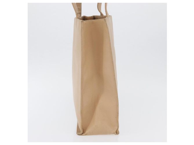 Borsa Tote CHANEL in Pelle Caviar Beige Oro CC Auth BA11375A D'oro - vista 5