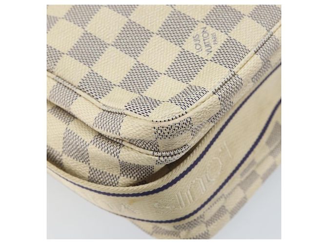 LOUIS VUITTON Borsa a Spalla Naviglio Damier Azur N51189 LV Auth BSZ491 - vista 16