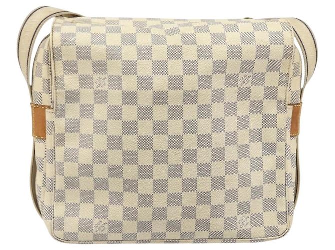 LOUIS VUITTON Borsa a Spalla Naviglio Damier Azur N51189 LV Auth BSZ491 - vista 2