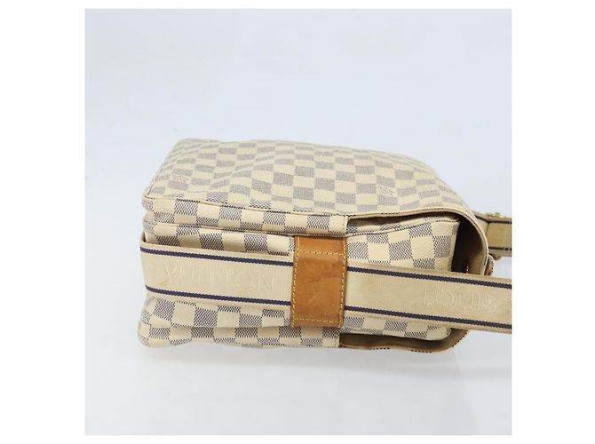 LOUIS VUITTON Borsa a Spalla Naviglio Damier Azur N51189 LV Auth BSZ491 - vista 3