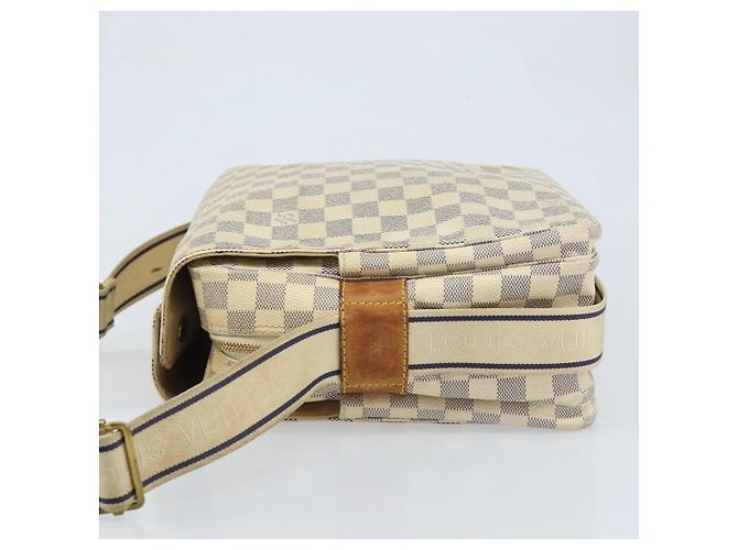 LOUIS VUITTON Borsa a Spalla Naviglio Damier Azur N51189 LV Auth BSZ491 - vista 4