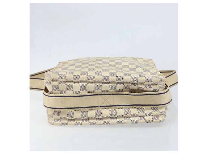 LOUIS VUITTON Borsa a Spalla Naviglio Damier Azur N51189 LV Auth BSZ491 - vista 5
