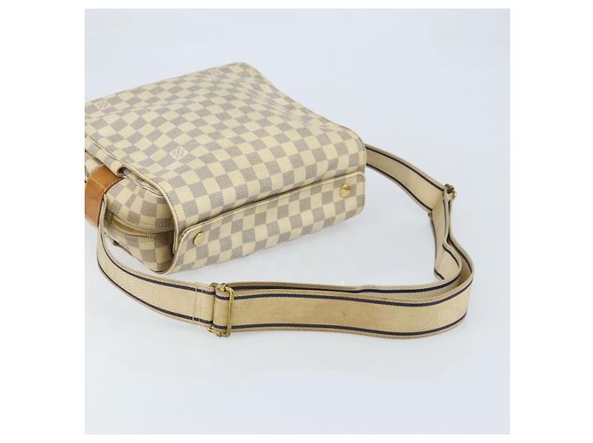 LOUIS VUITTON Borsa a Spalla Naviglio Damier Azur N51189 LV Auth BSZ491 - vista 7