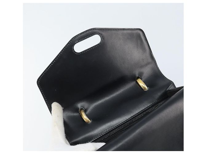 Céline CELINE Handtasche aus schwarzem Leder mit Gold Auth ep13883 Golden - Ansicht 15