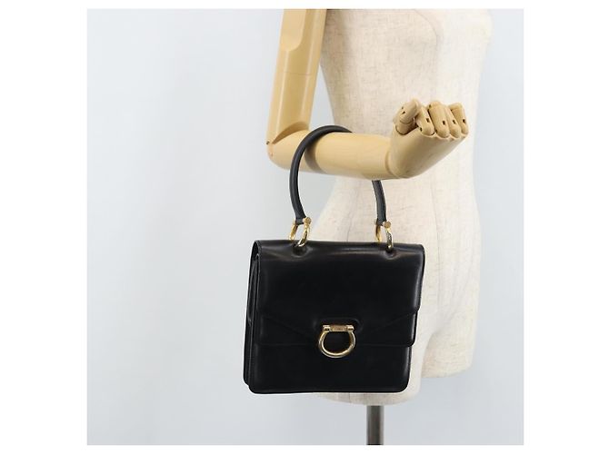 Céline CELINE Handtasche aus schwarzem Leder mit Gold Auth ep13883 Golden - Ansicht 24