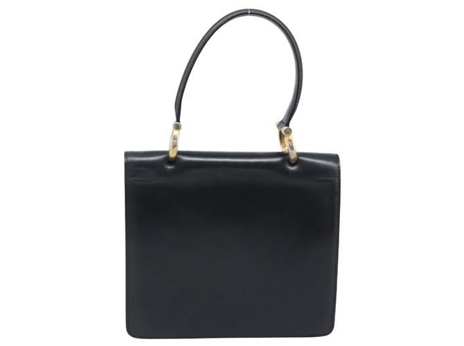 Céline CELINE Handtasche aus schwarzem Leder mit Gold Auth ep13883 Golden - Ansicht 3