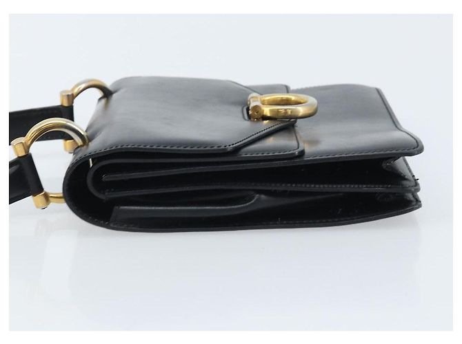 Céline CELINE Handtasche aus schwarzem Leder mit Gold Auth ep13883 Golden - Ansicht 5