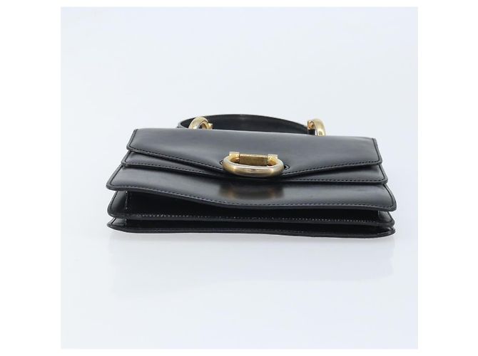 Céline CELINE Handtasche aus schwarzem Leder mit Gold Auth ep13883 Golden - Ansicht 9